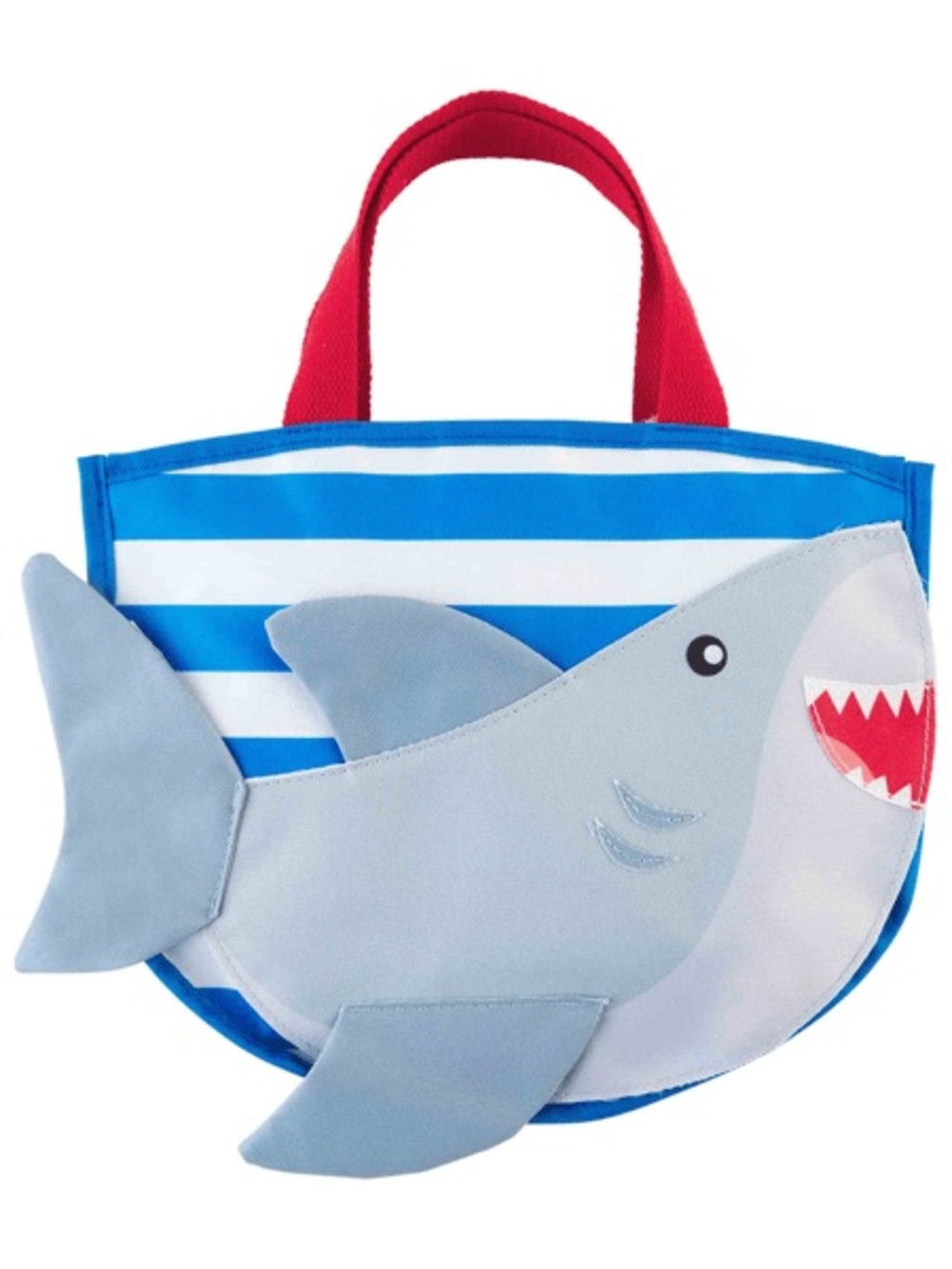NEW Mud Pie SHARK Kids Beach Tote Sand Toys Play 6 pc Set Pool Water Beach Boys - Picture 2 of 6